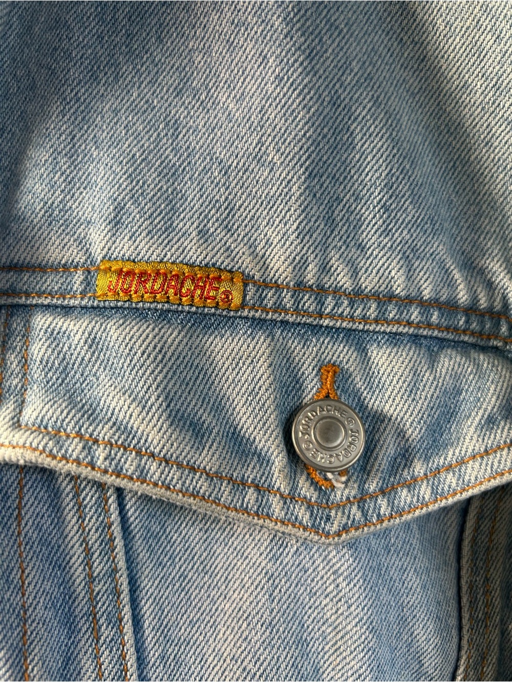 Vintage Y2K Jordache Light Blue Denim Jean Jacket size medium - Picture 10 of 12
